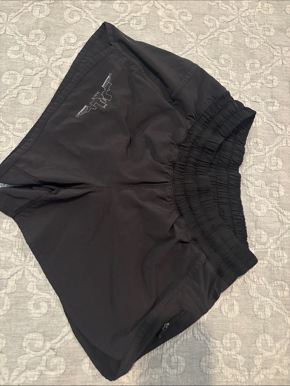 Black Women's Lululemon Shorts with Elastic Waistband